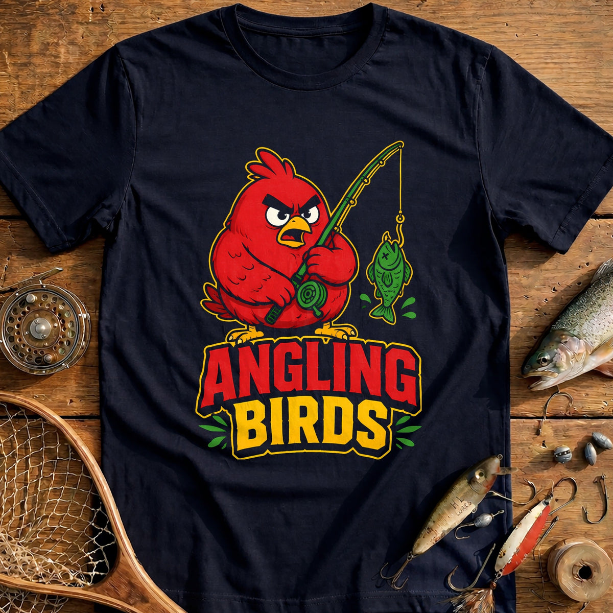 Angling Birds Fishing T-Shirt US product image 1