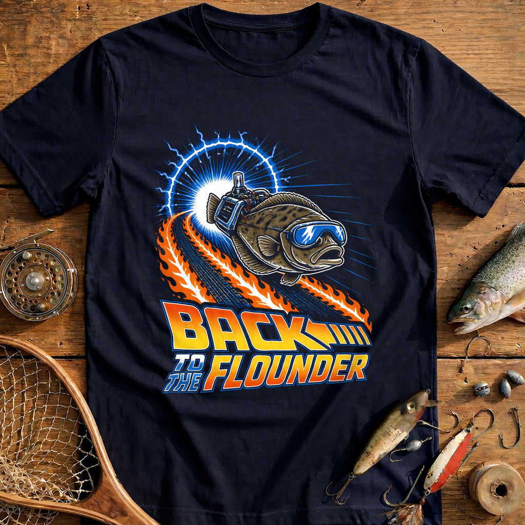 Back to the Flounder Fishing T-Shirt product image 2
