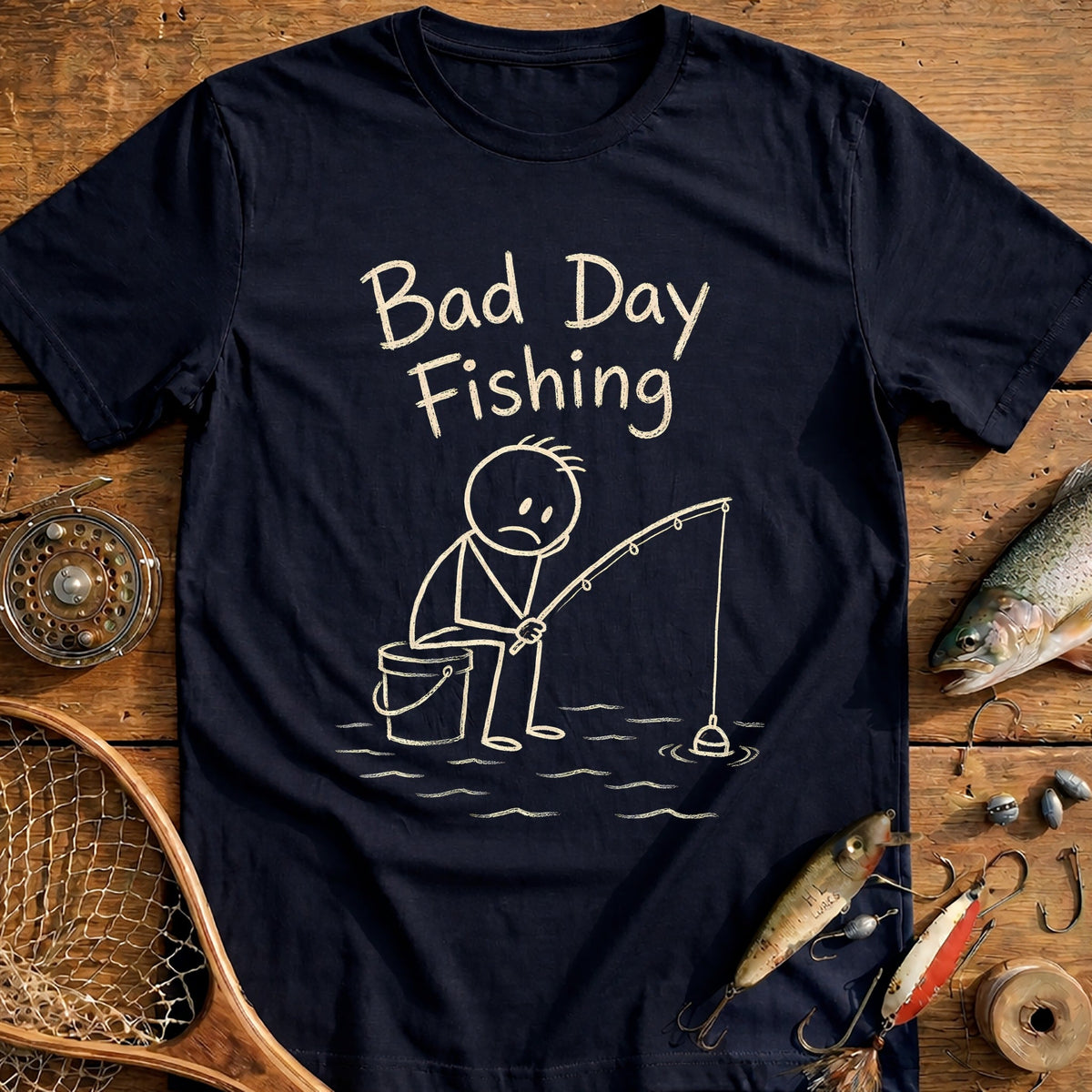 Bad Day Fishing T-Shirt US product image 2