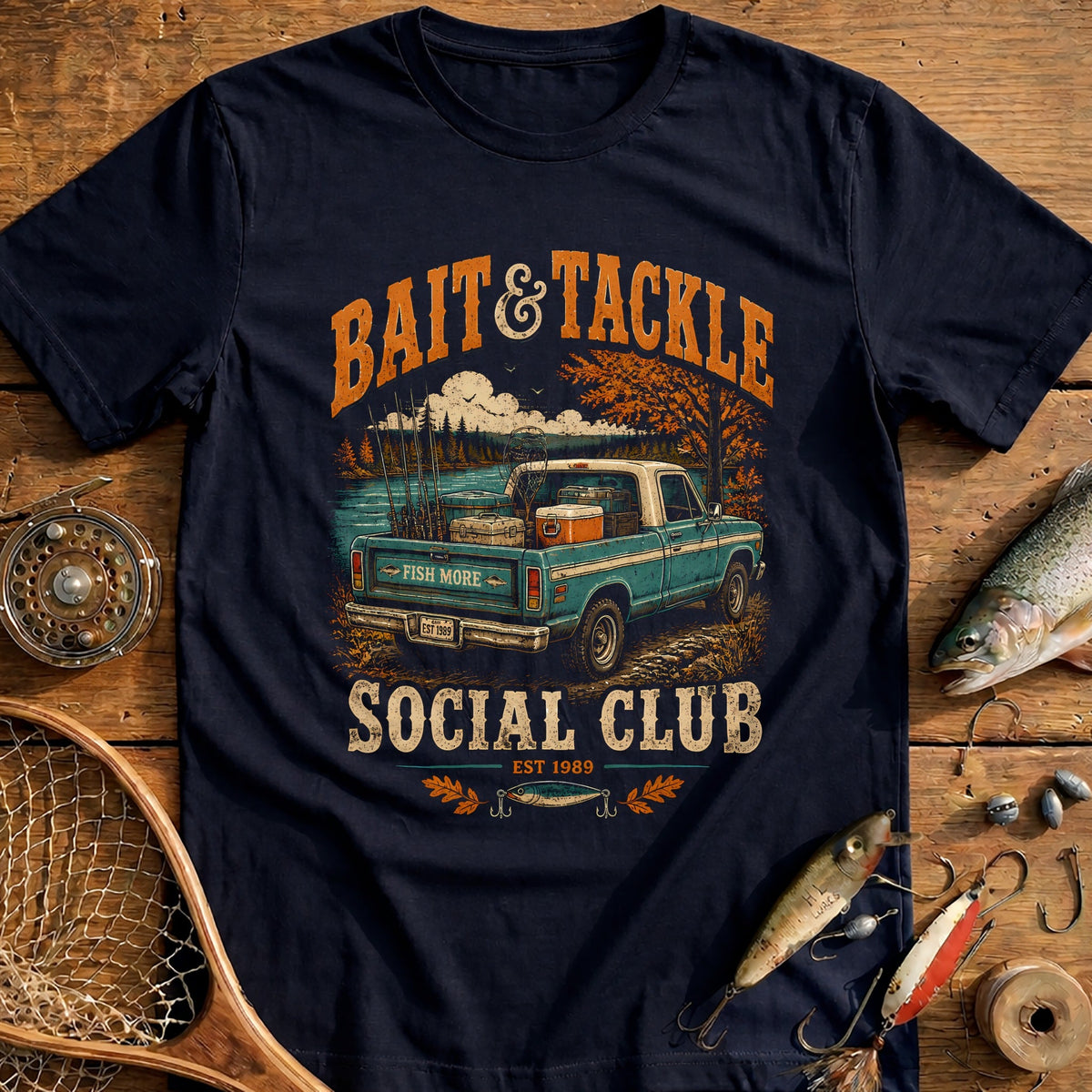 Bait Tackle Social Club Fishing T-Shirt EU product image 2