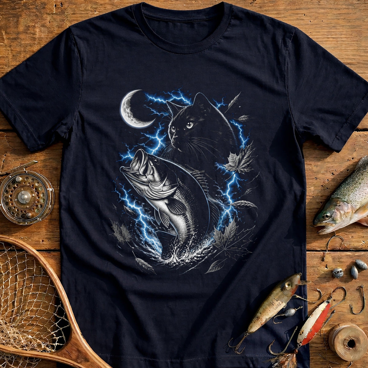 Bass Cat Crescent Fishing T-Shirt US product image 2