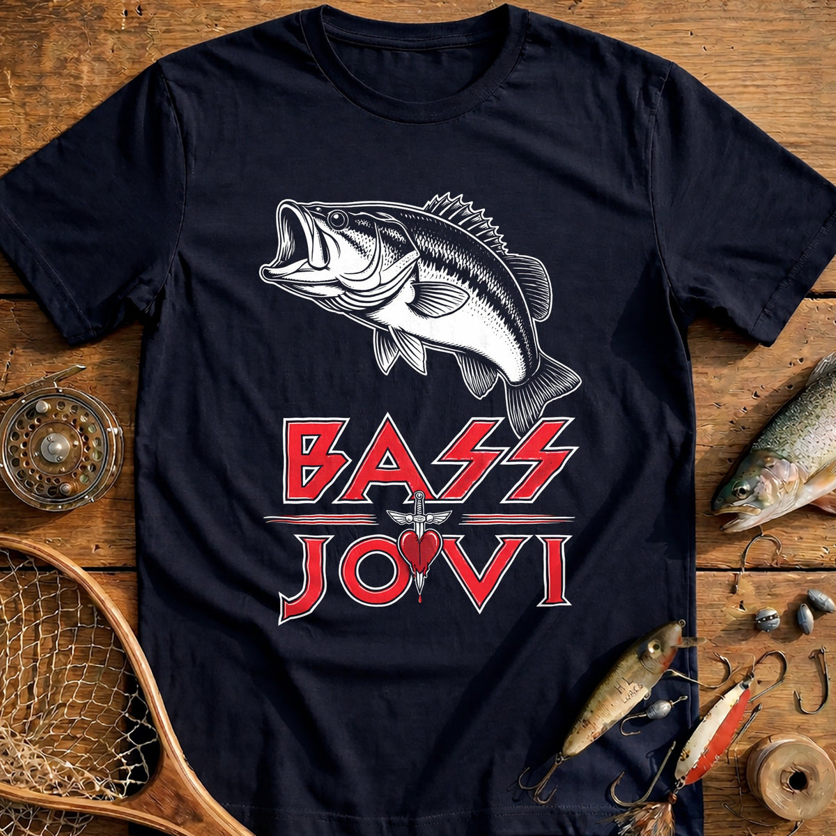 Bass Jovi Fishing T-Shirt product image 2