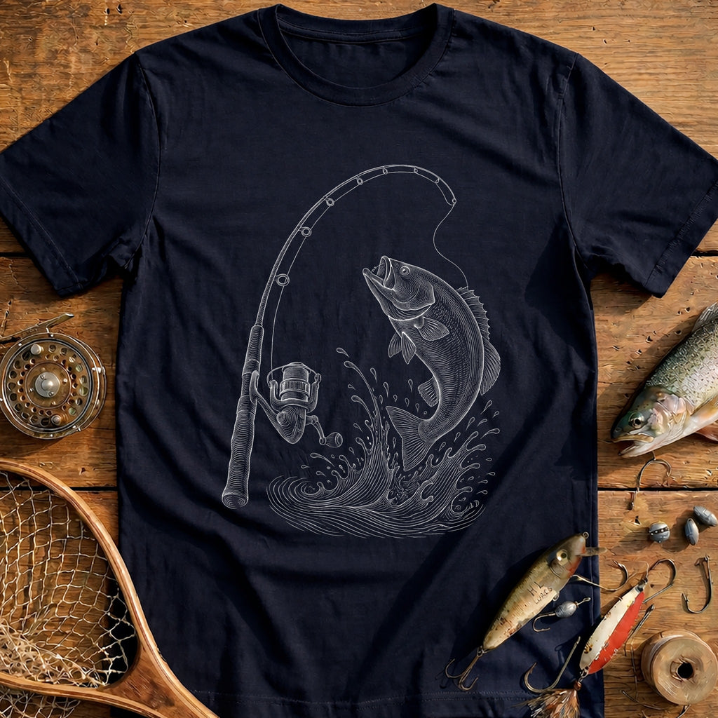 Bent Rod Fishing T-Shirt product image 3