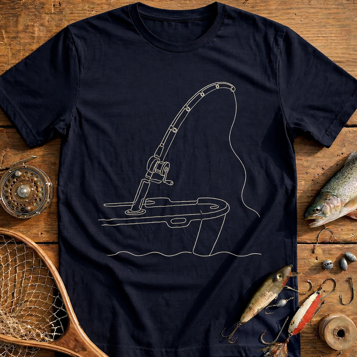 Big Rod Deep Water Fishing T-Shirt EU product image 1