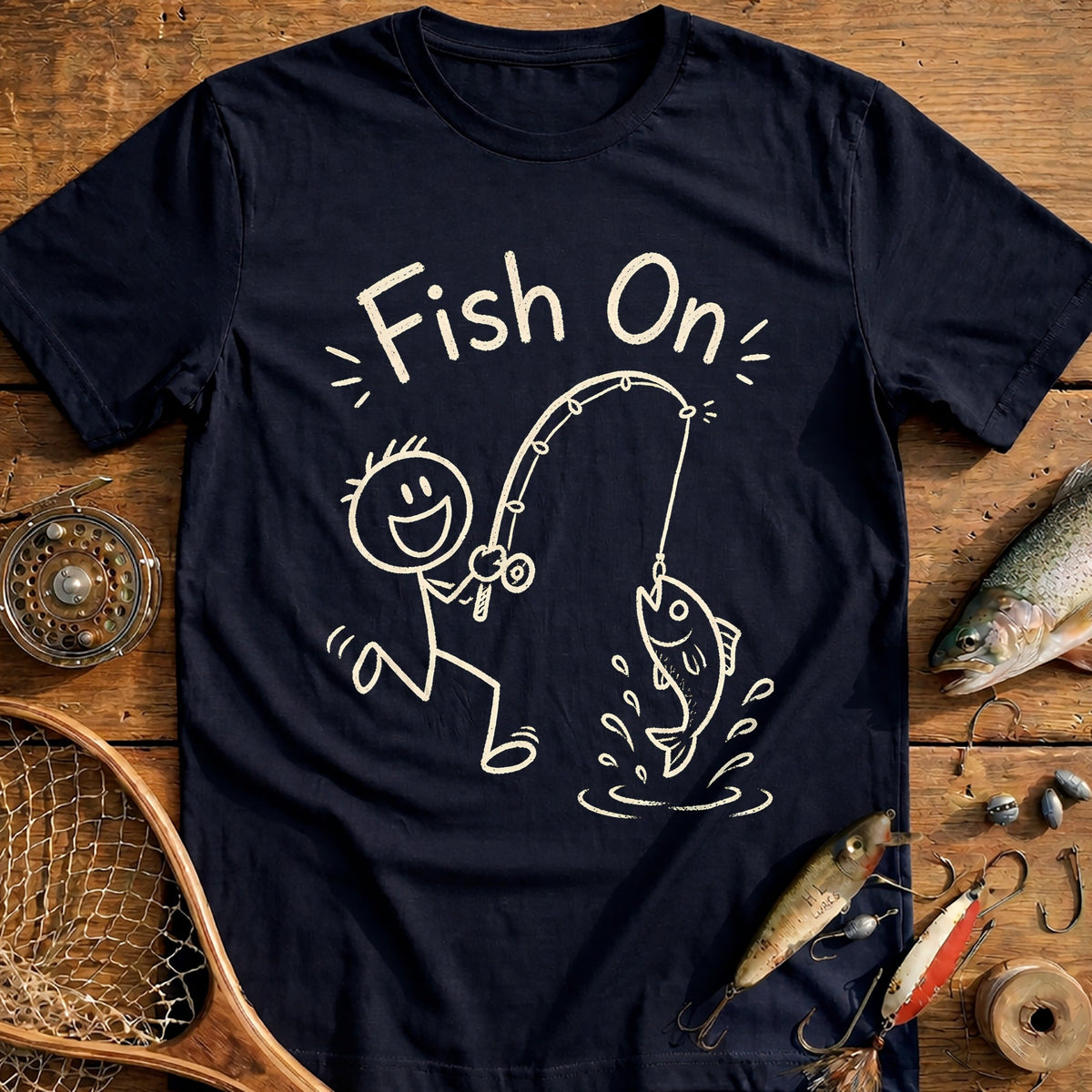 Fish On Fishing T-Shirt US product image 2