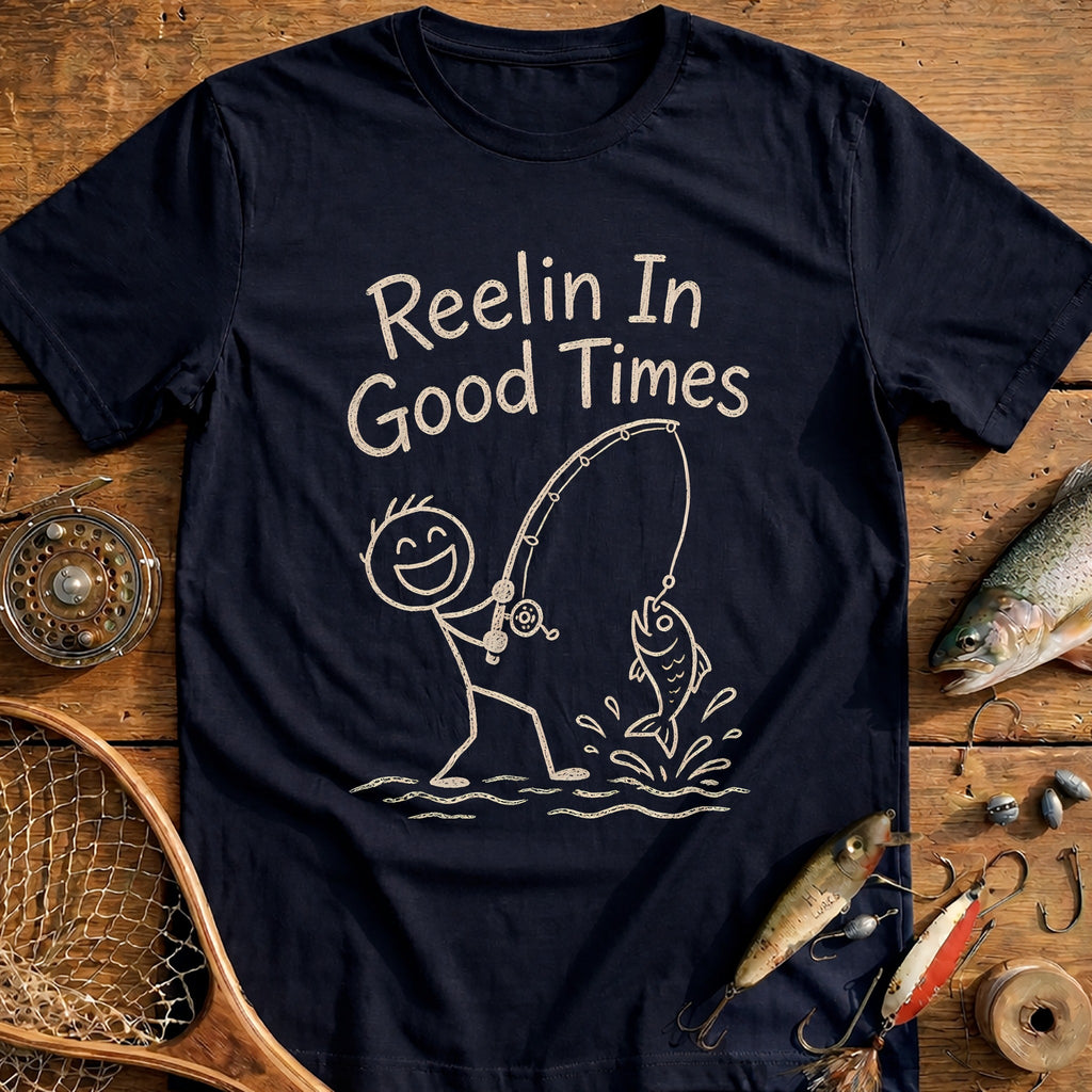 Reelin in Good Times Fishing T-Shirt AU product image 2