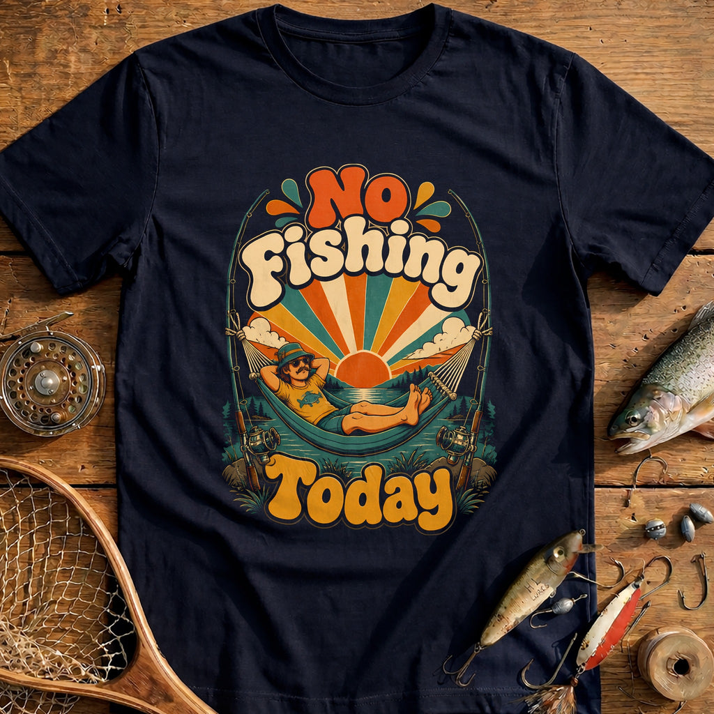 Retro Groovy Fishing T-Shirt EU product image 1