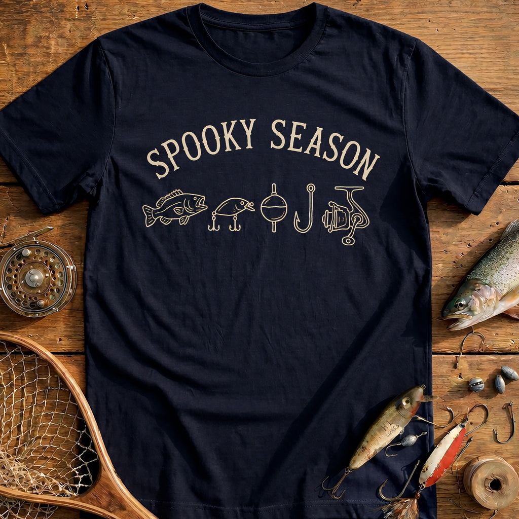 Spooky Season Icons Fishing T-Shirt US product image 1