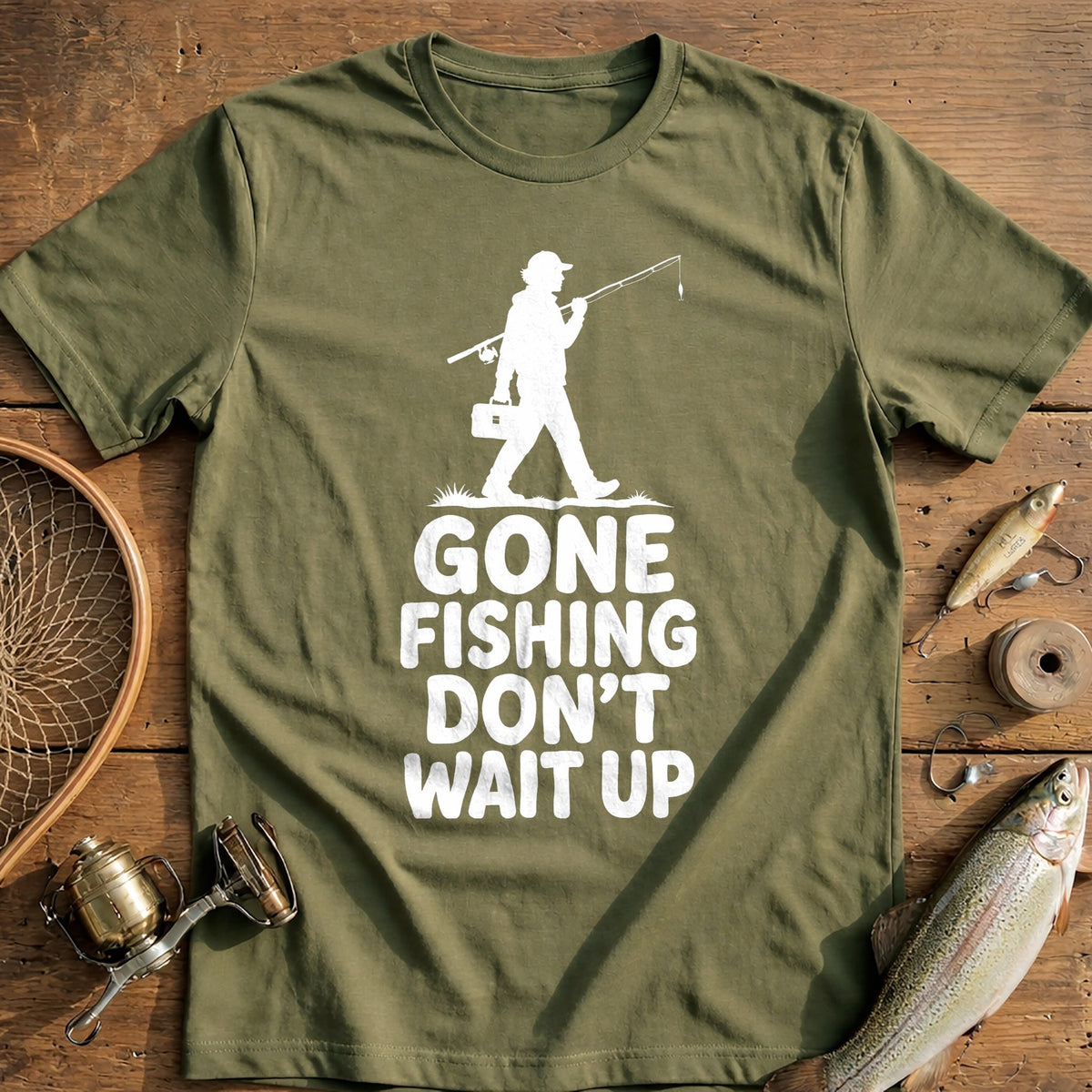 04w Dont Wait Fishing T-Shirt US product image 4