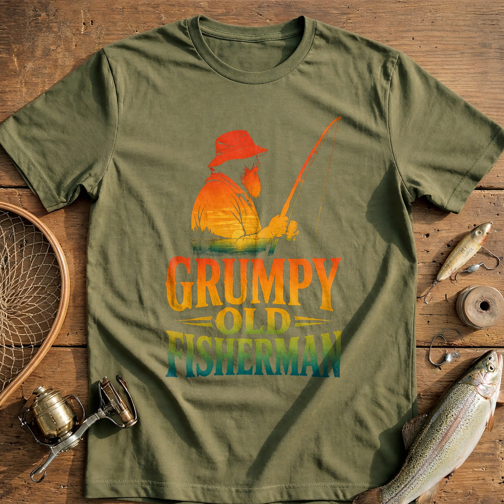 08g Old Fisherman Fishing T-Shirt US product image 4