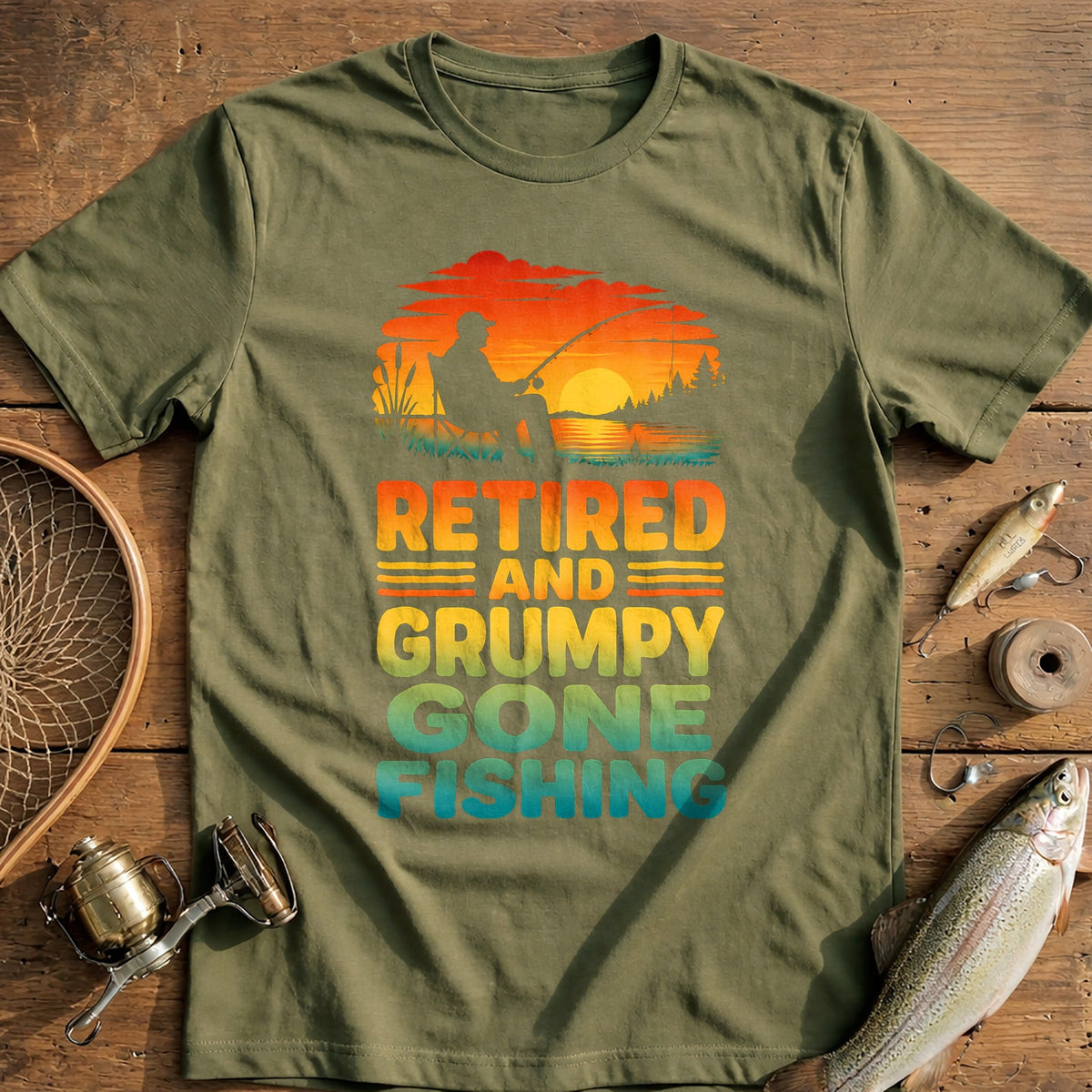 11g Retired Fishing T-Shirt US product image 4
