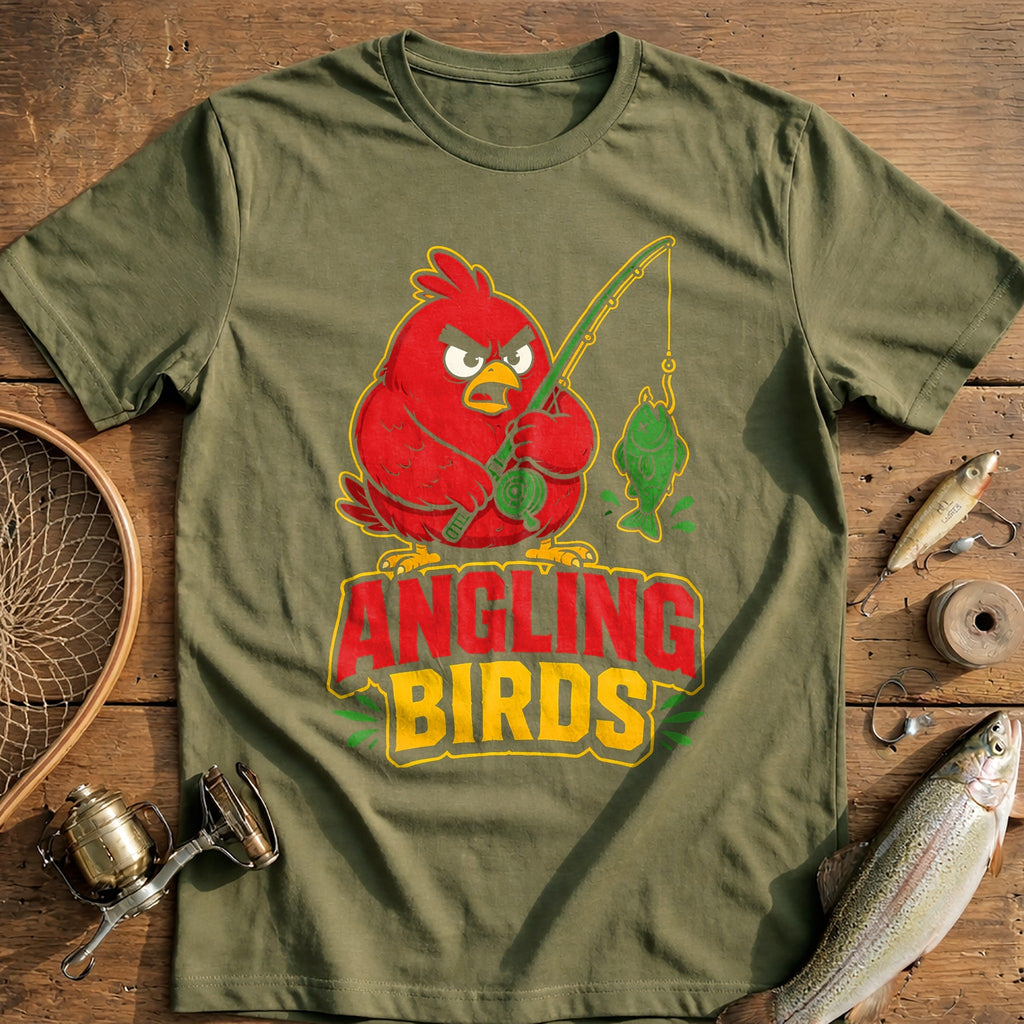 Angling Birds Fishing T-Shirt US product image 4