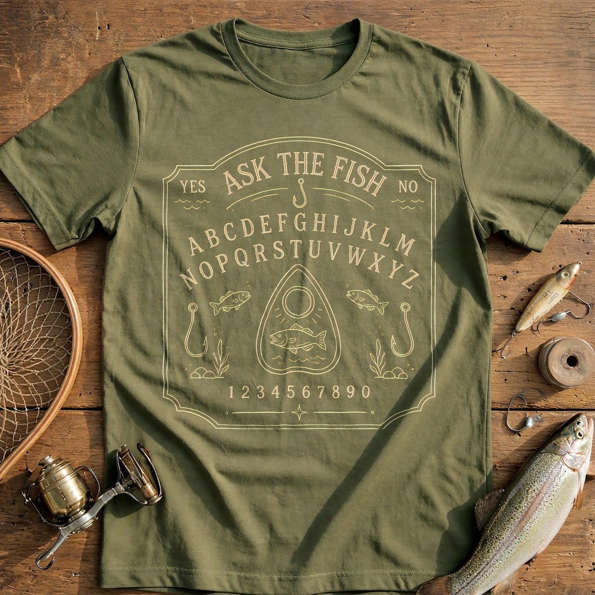 Ask the Fish Board Fishing T-Shirt product image 4