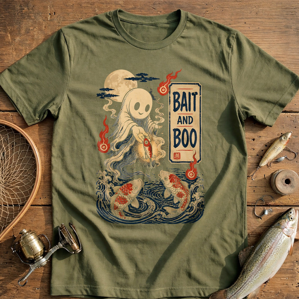 Bait and Boo Fishing T-Shirt product image 2