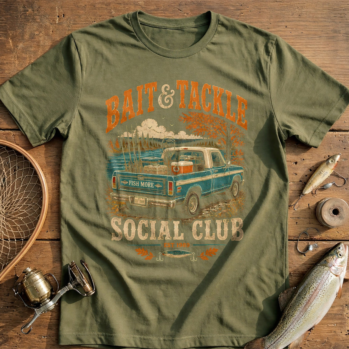 Bait Tackle Social Club Fishing T-Shirt EU product image 4
