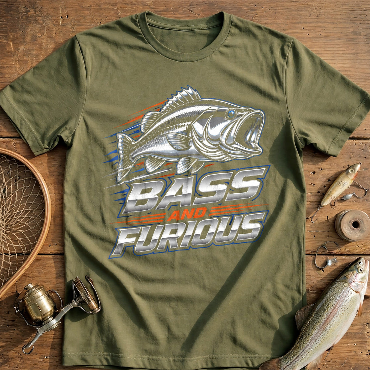 Bass and Furious Fishing T-Shirt product image 4