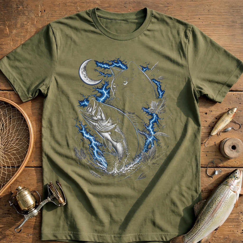 Bass Cat Crescent Fishing T-Shirt product image 4