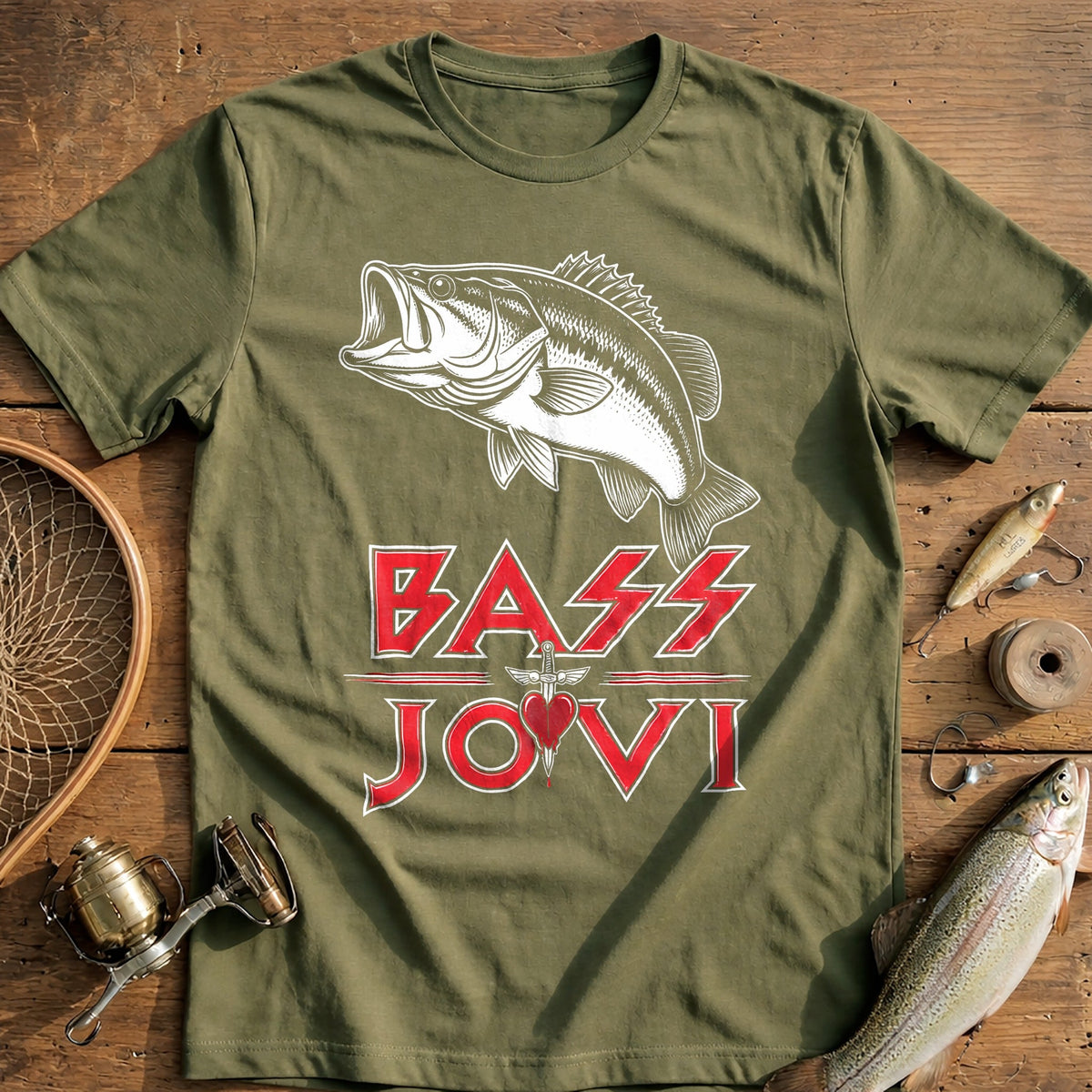 Bass Jovi Fishing T-Shirt product image 4