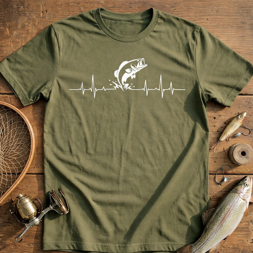 Bass Leaping Fishing T-Shirt product image 4