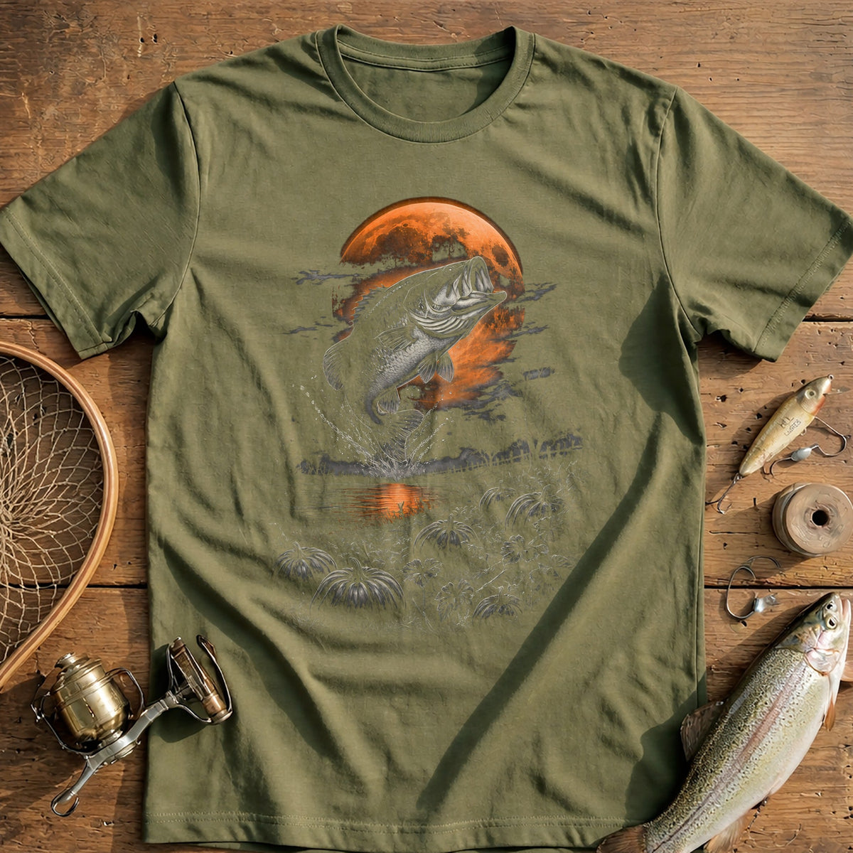 Bass Pumpkin Patch Fishing T-Shirt EU product image 4