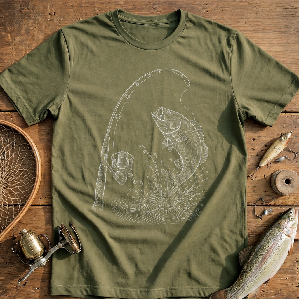 Bent Rod Fishing T-Shirt product image 2