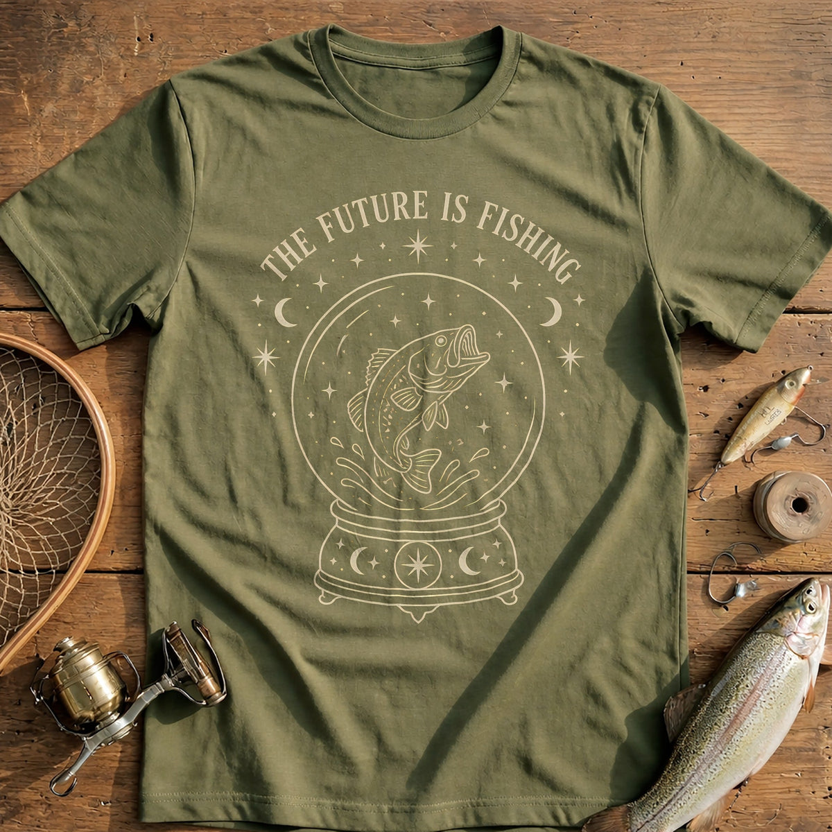 Crystal Ball Fishing T-Shirt product image 4