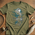 Muskie Mirrored Teal Fishing T-Shirt US product image 1