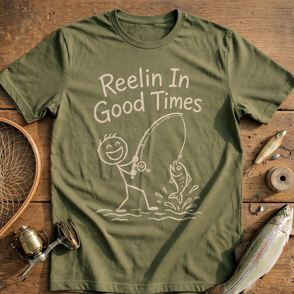 Reelin in Good Times Fishing T-Shirt US product image 4