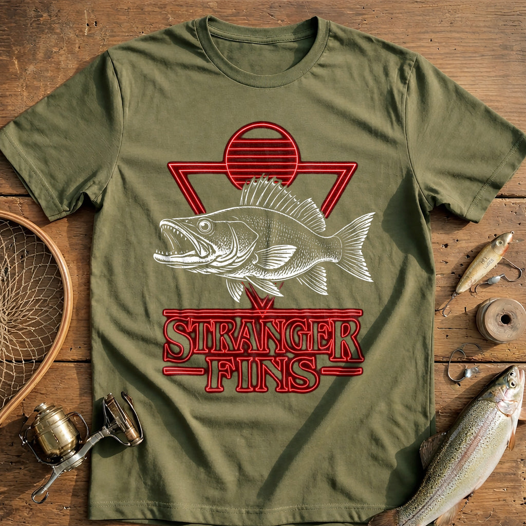 Stranger Fins Fishing T-Shirt product image 4