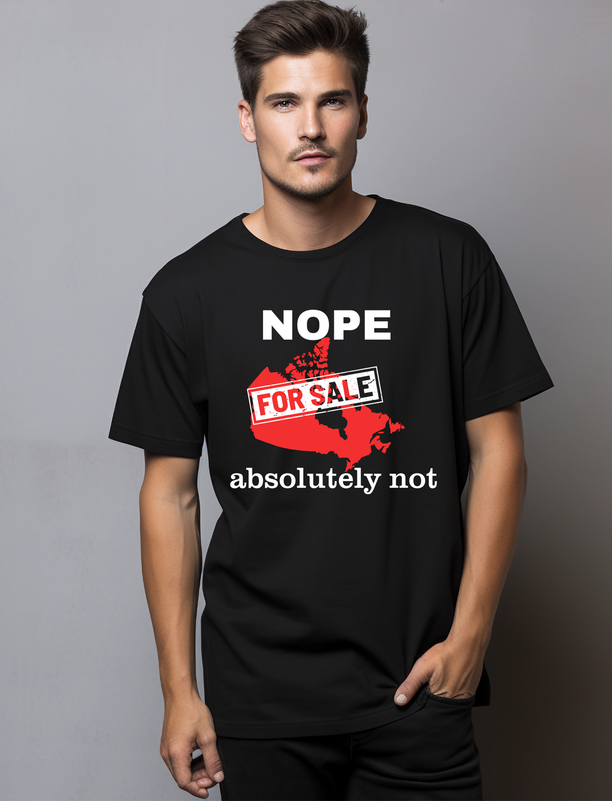 Canada T-Shirt Nope For Sale Absolutely Not product image 1