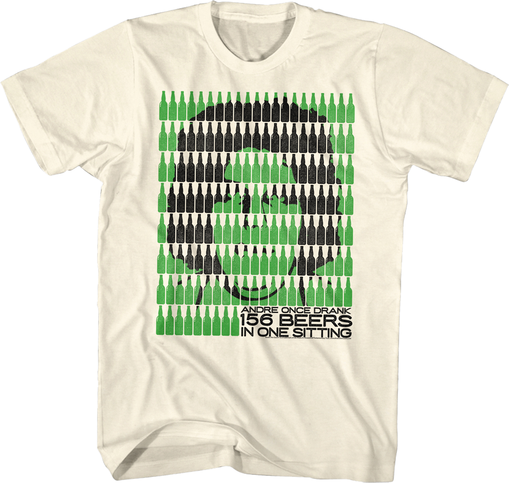 156 Beers In One Sitting Andre The Giant T-Shirt product image 1