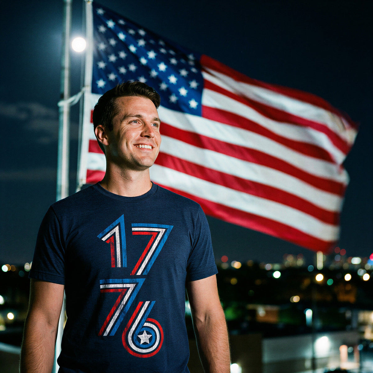 1776 Stripes Men's T Shirt product image 2