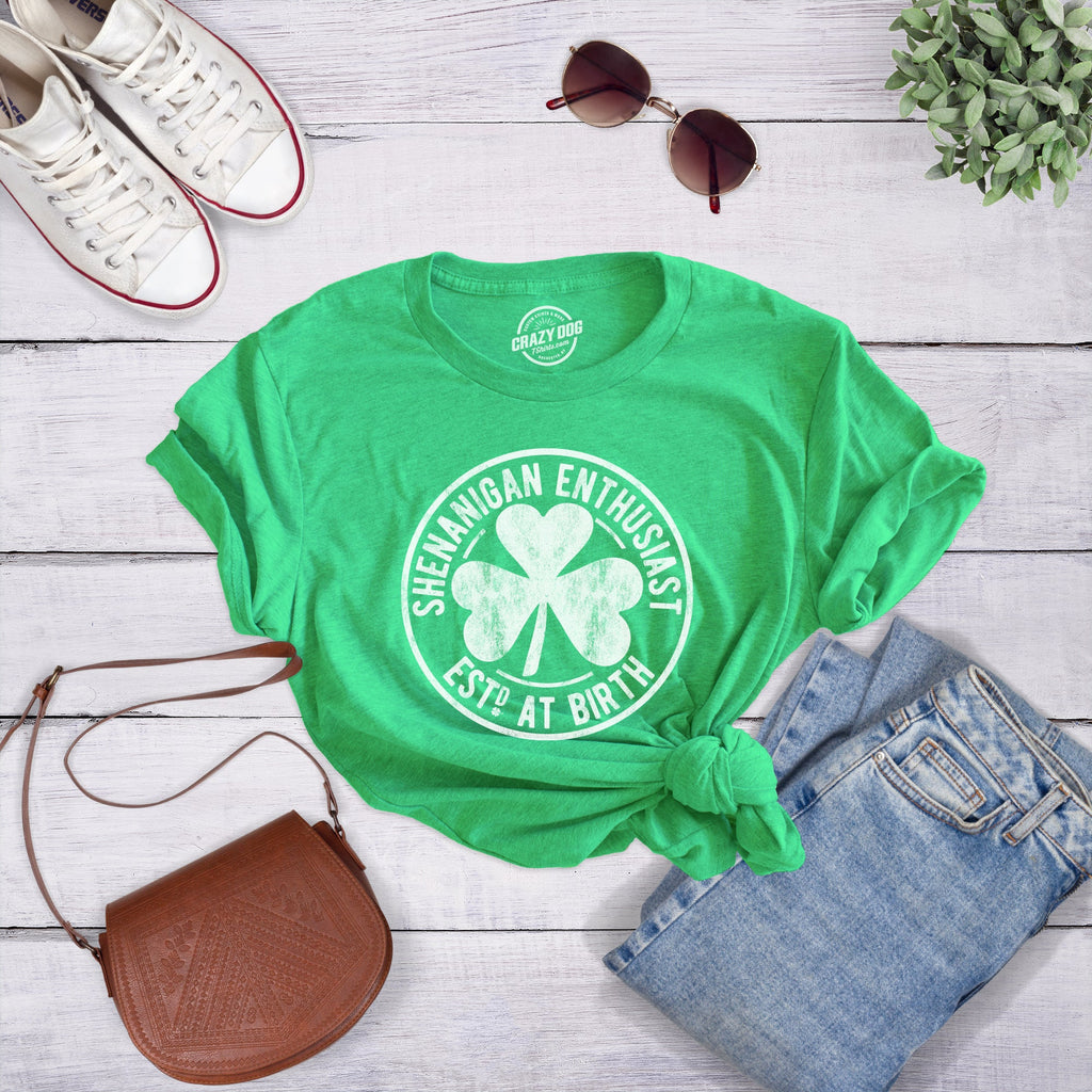 Shenanigan Enthusiast Est. At Birth Women's T Shirt product image 5
