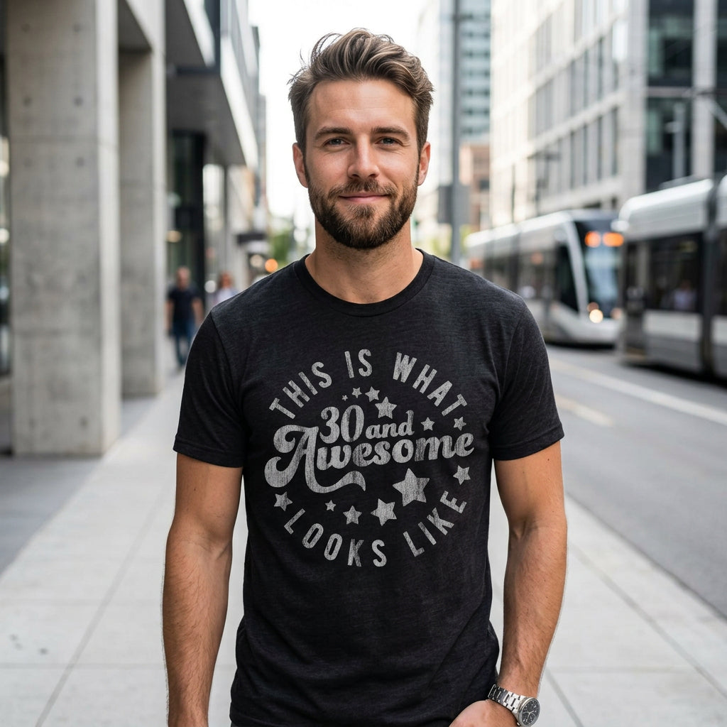 This Is What 30 And Awesome Looks Like Men's T Shirt product image 2
