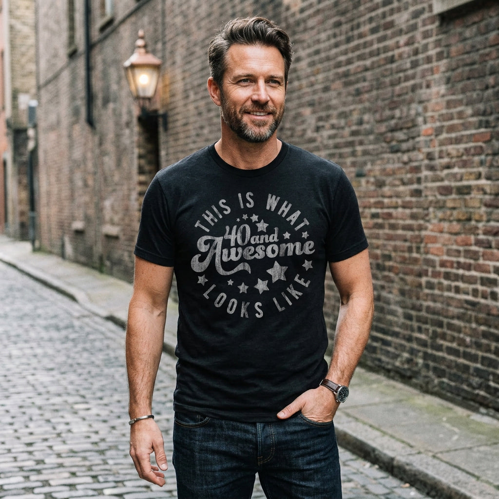 This Is What 40 And Awesome Looks Like Men's T Shirt product image 2