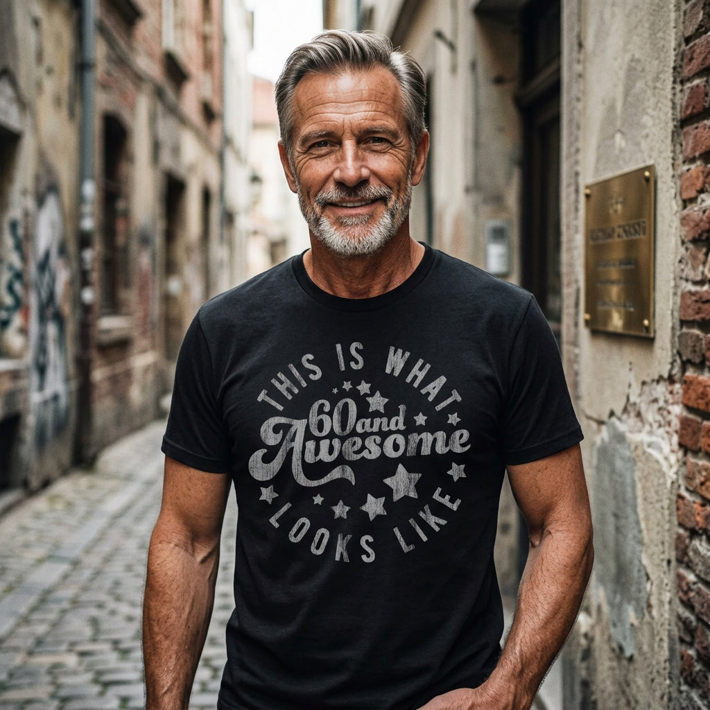 This Is What 60 And Awesome Looks Like Men's T Shirt product image 2