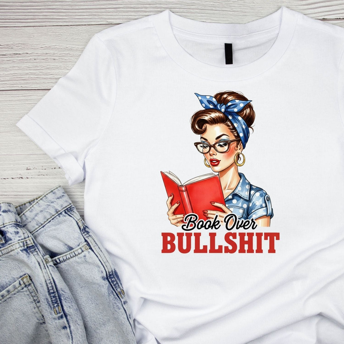 BOOKS OVER BULLSH*T T-SHIRT product image 1