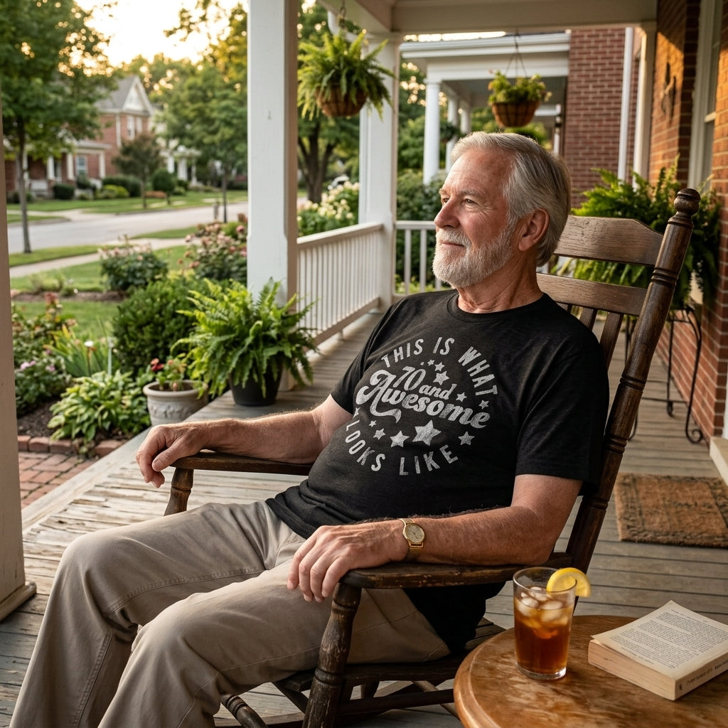 This Is What 70 And Awesome Looks Like Men's T Shirt product image 2