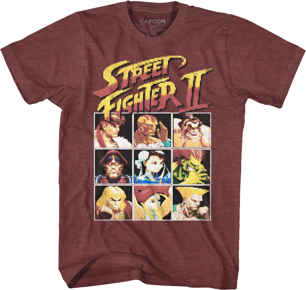 8-Bit Characters Street Fighter II T-Shirt product image 1
