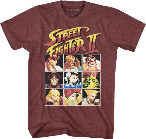 8-Bit Characters Street Fighter II T-Shirt product image 1