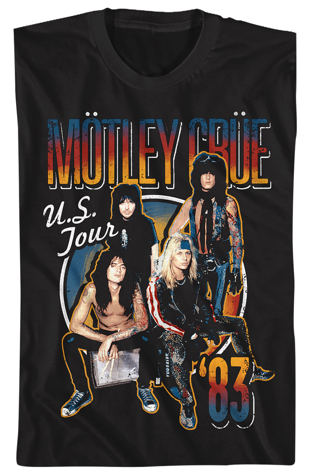 '83 US Tour Motley Crue T-Shirt product image 2