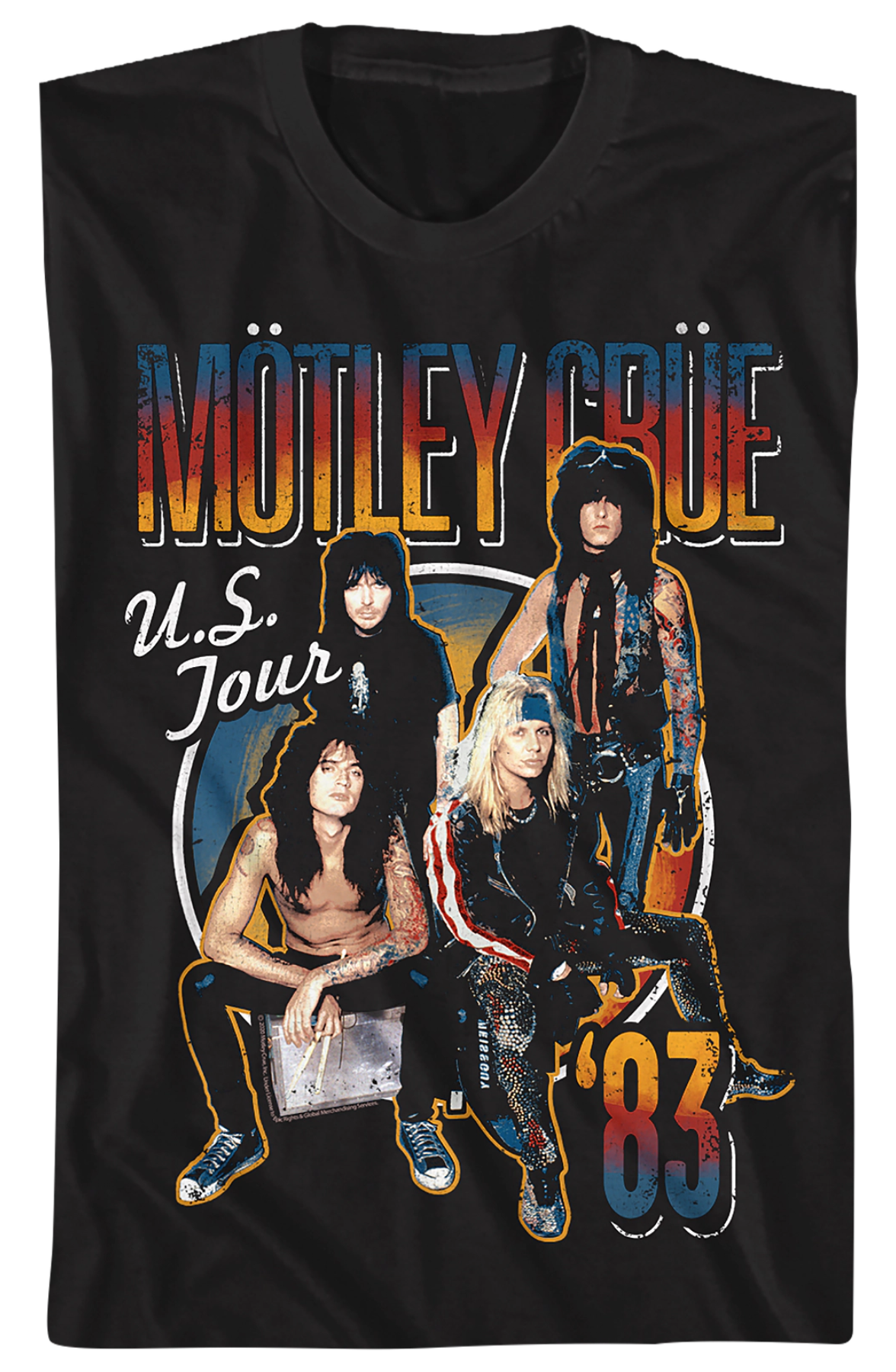 '83 US Tour Motley Crue T-Shirt product image 2