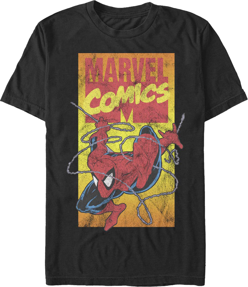 90s Marvel Comics Logo Spider-Man T-Shirt product image 1
