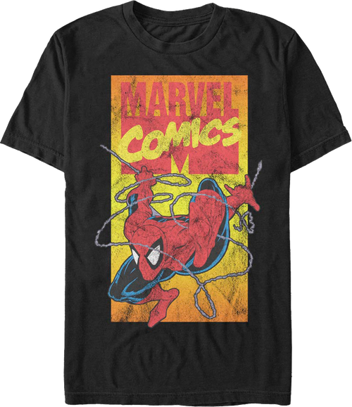 90s Marvel Comics Logo Spider-Man T-Shirt product image 1