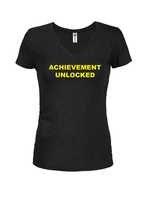 ACHIEVEMENT UNLOCKED Juniors V Neck T-Shirt product image 1