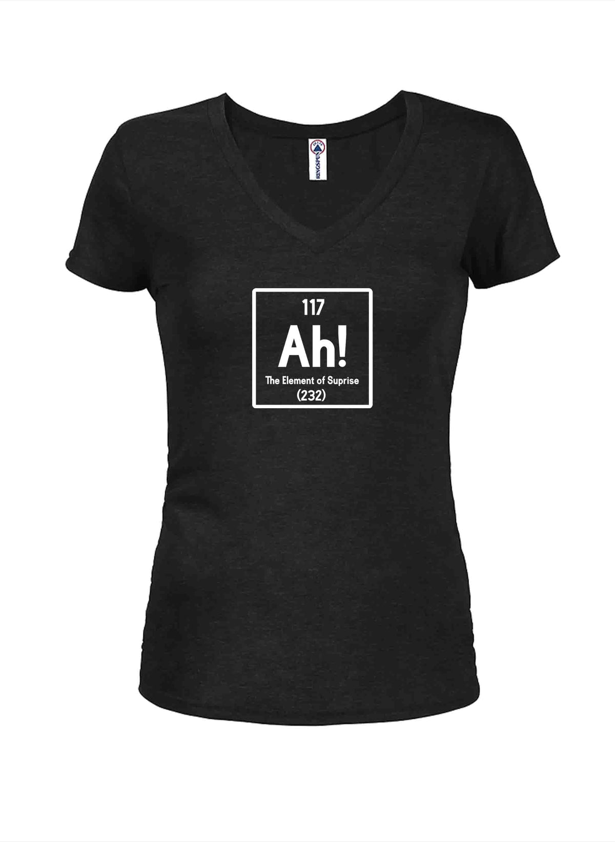 Ah! The Element of Surprise Juniors V Neck T-Shirt product image 1
