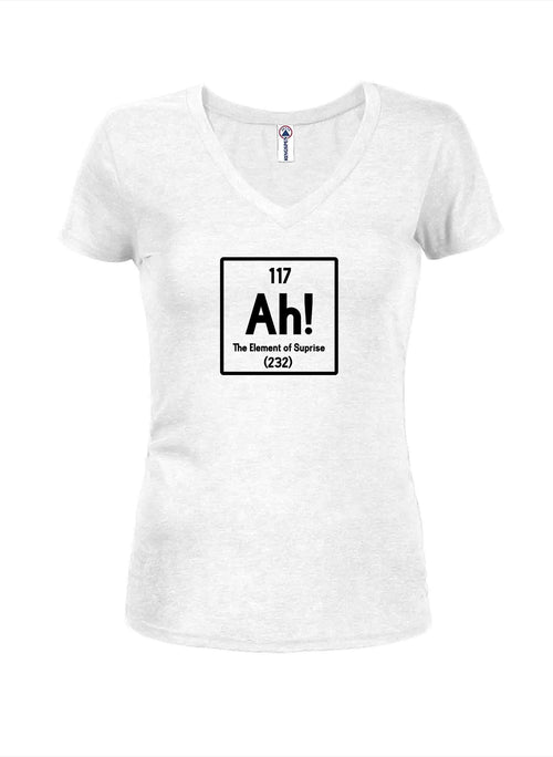 Ah! The Element of Surprise Juniors V Neck T-Shirt product image 2