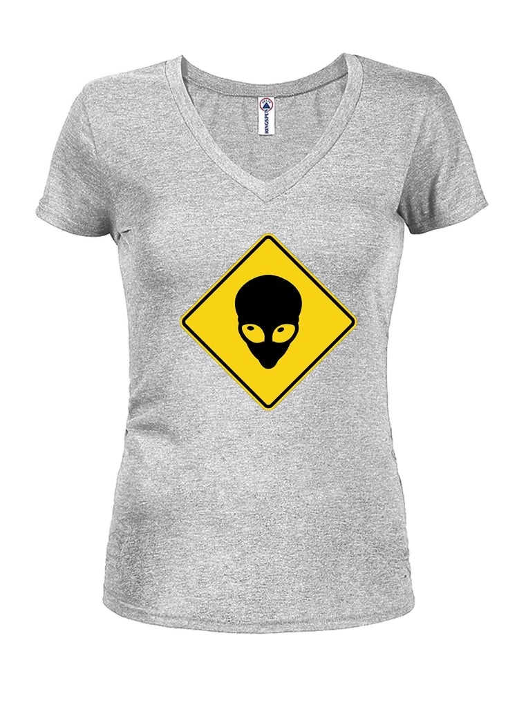 Alien Crossing Juniors V Neck T-Shirt product image 2