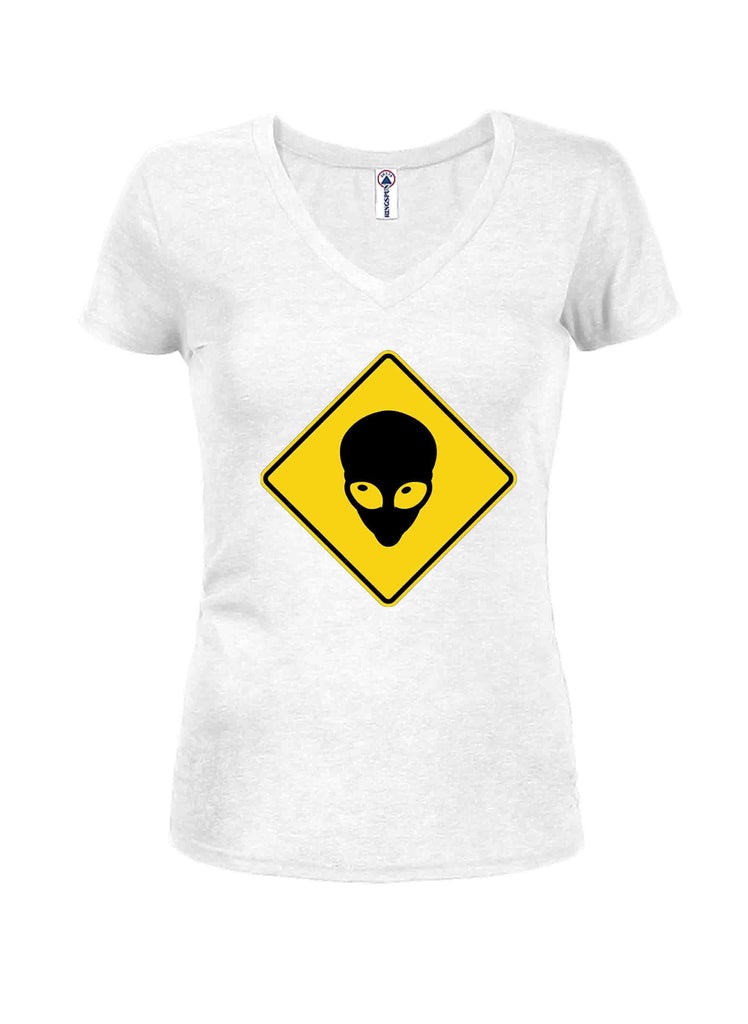Alien Crossing Juniors V Neck T-Shirt product image 3