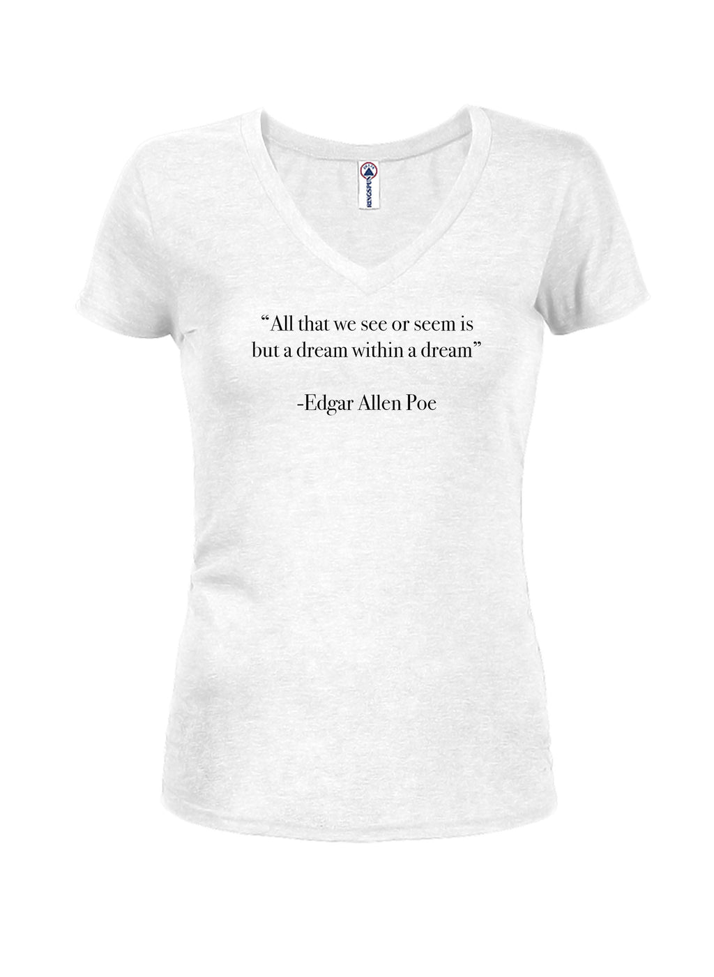 All that we see or seem Juniors V Neck T-Shirt product image 2